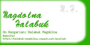 magdolna halabuk business card